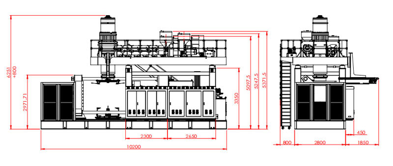 1000L IBC water tanks accumulate blow molding machine